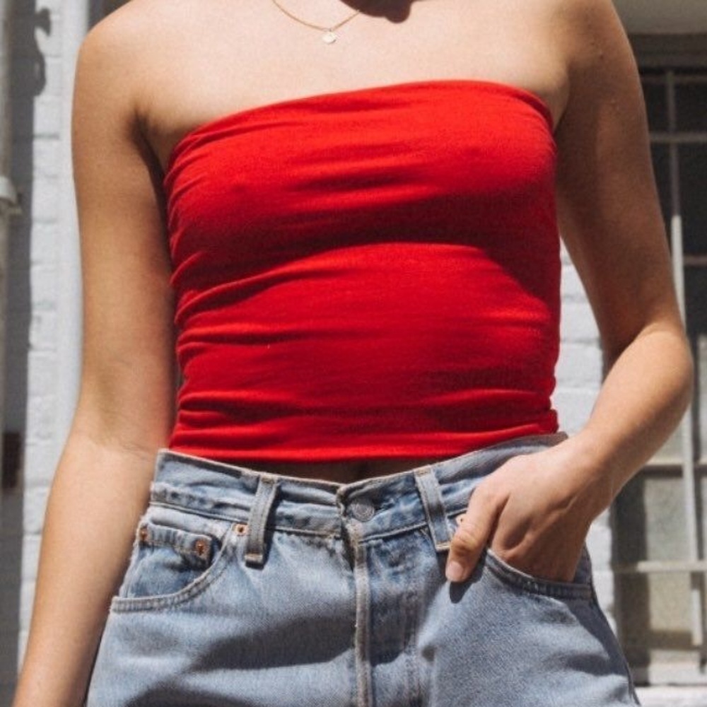 Brandy Melville red tube top